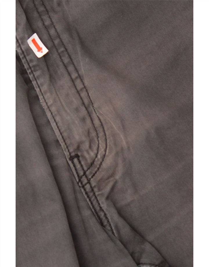 Pantaloni casual dritti da uomo LEVI'S W34 L32 in cotone grigio