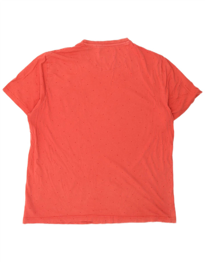 T-shirt da uomo Penguin Top XL cotone maculato rosso