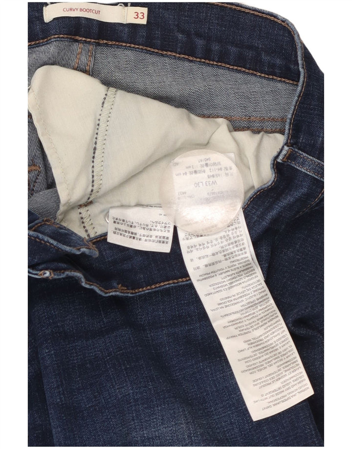 Jeans Levi's Curvy Bootcut da donna W33 L30 in cotone blu