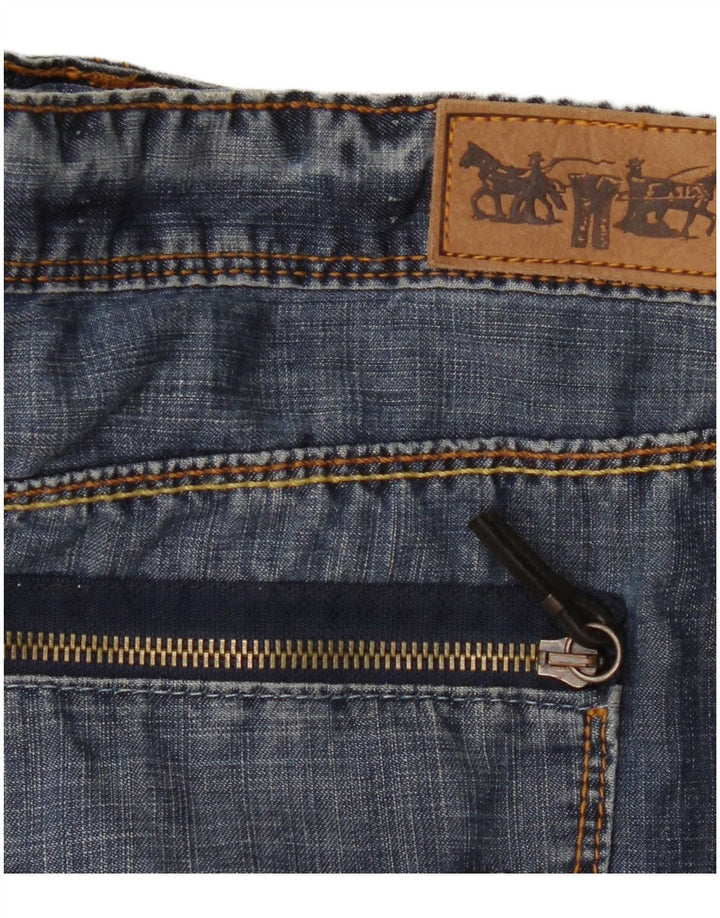 Mini gonna di jeans da donna Levi's W38 XL Blu