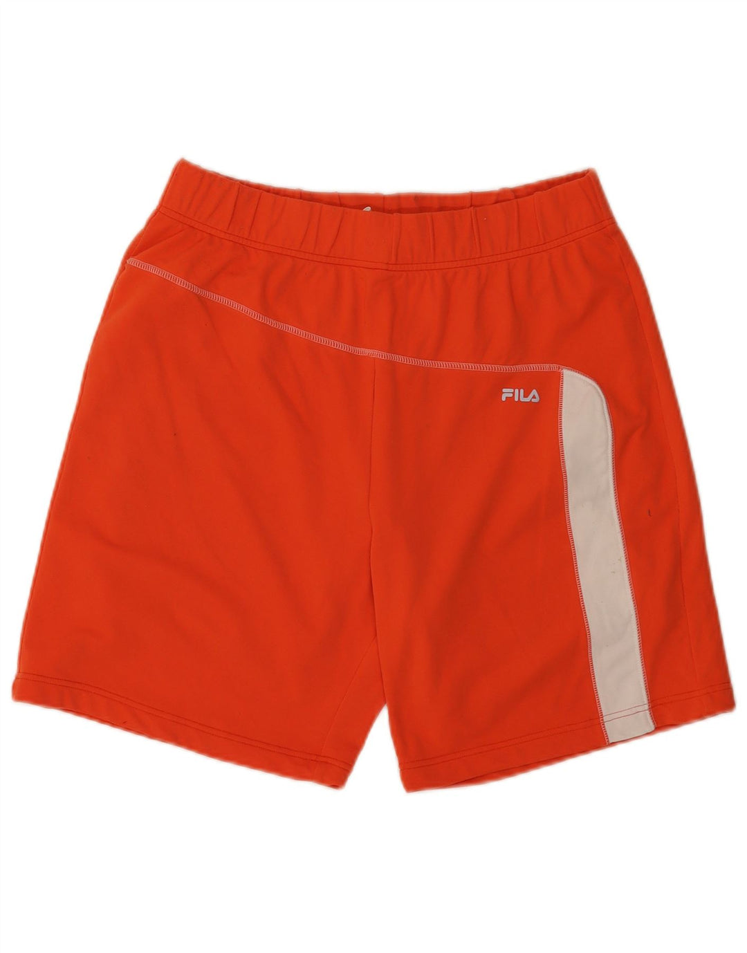 Pantaloncini sportivi da uomo Fila, colore arancione medio, color block in poliammide