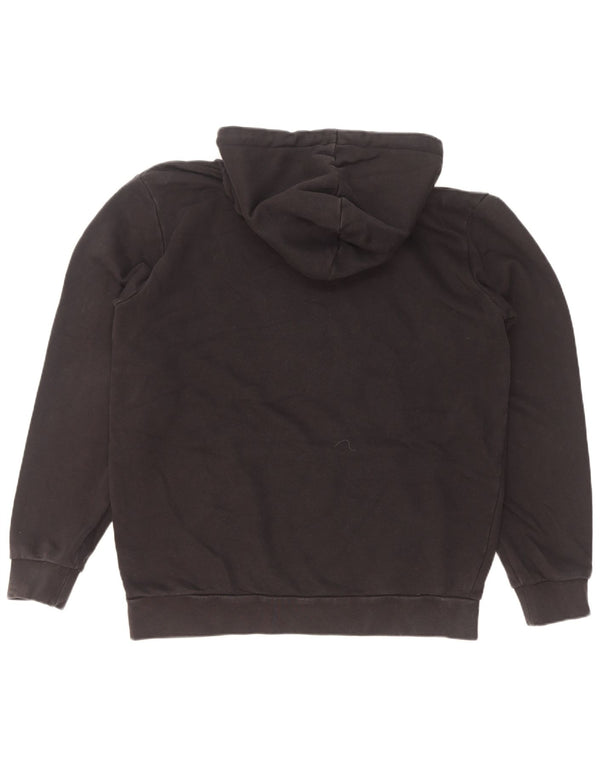 Felpa con cappuccio grafica da uomo Adidas, cotone medio nero
