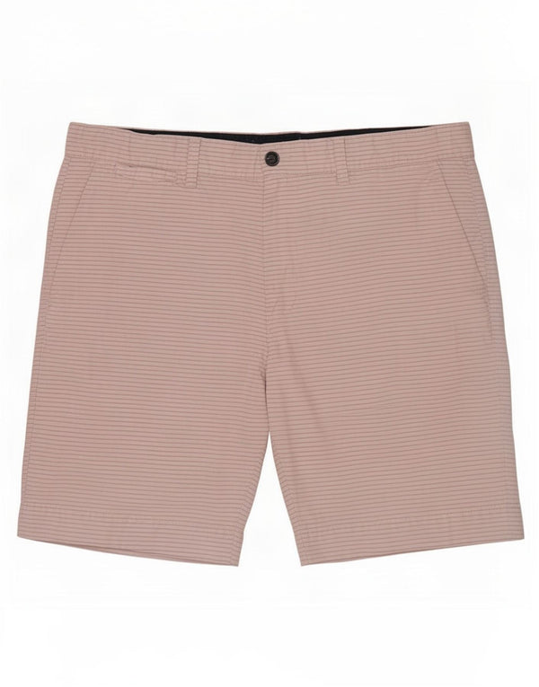 Pantaloncini chino da uomo Marks & Spencer grandi W36 cotone gessato bianco