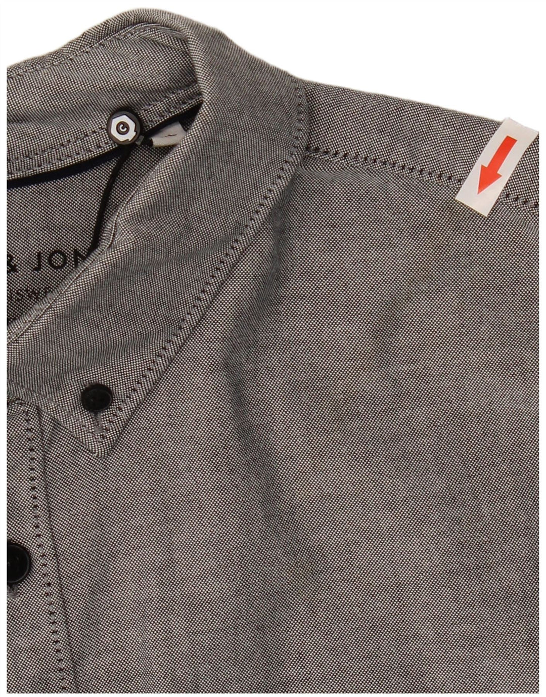 Camicia slim fit da uomo Jack & Jones XL in cotone grigio