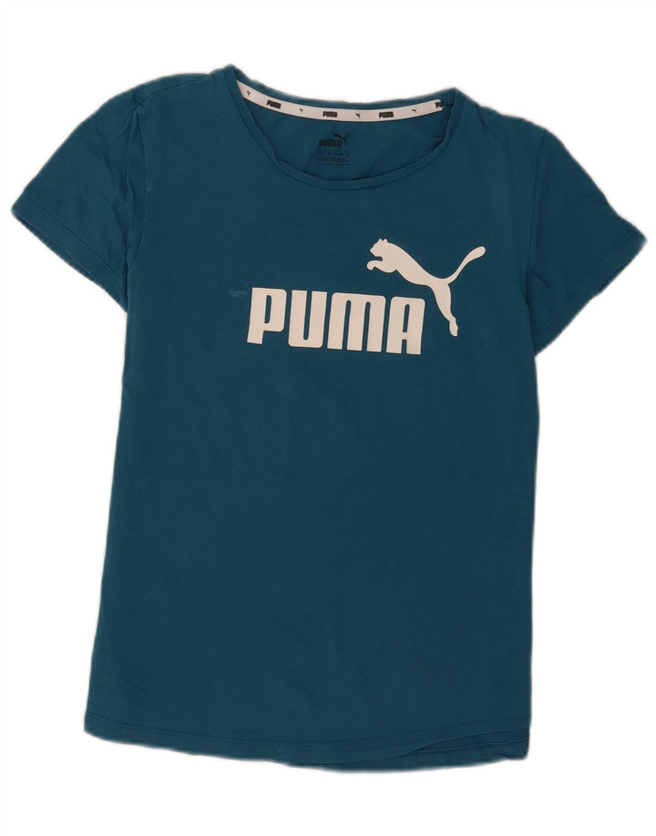 T-shirt grafica da donna Puma UK 12 blu medio