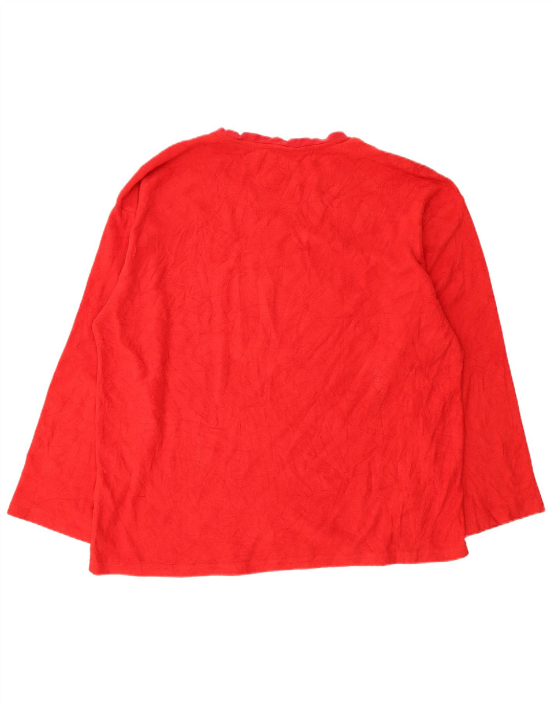 Top in pile da uomo Chaps manica lunga XL rosso poliestere