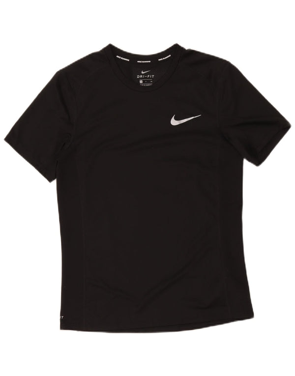 T-shirt da uomo Nike Top Small nera in poliestere sportiva
