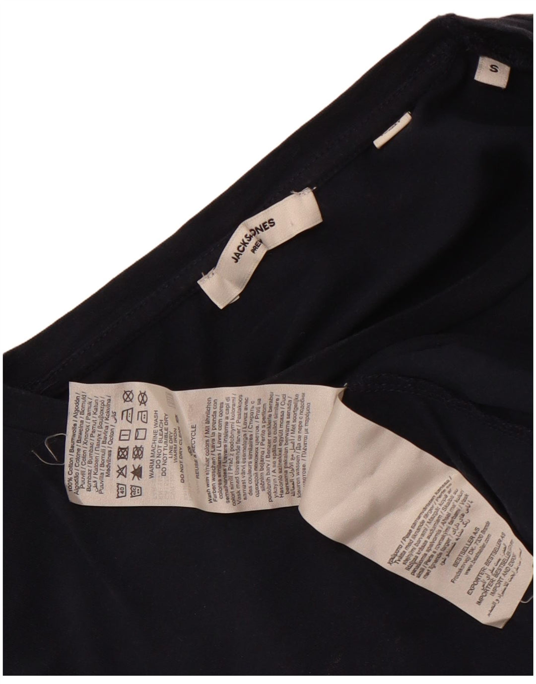 T-shirt da uomo Jack & Jones Top Small in cotone blu navy
