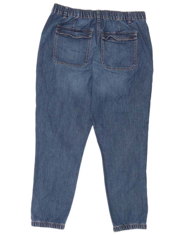Jeans corti da donna Marks & Spencer Joggers UK 16 Large W34 L26 Blu