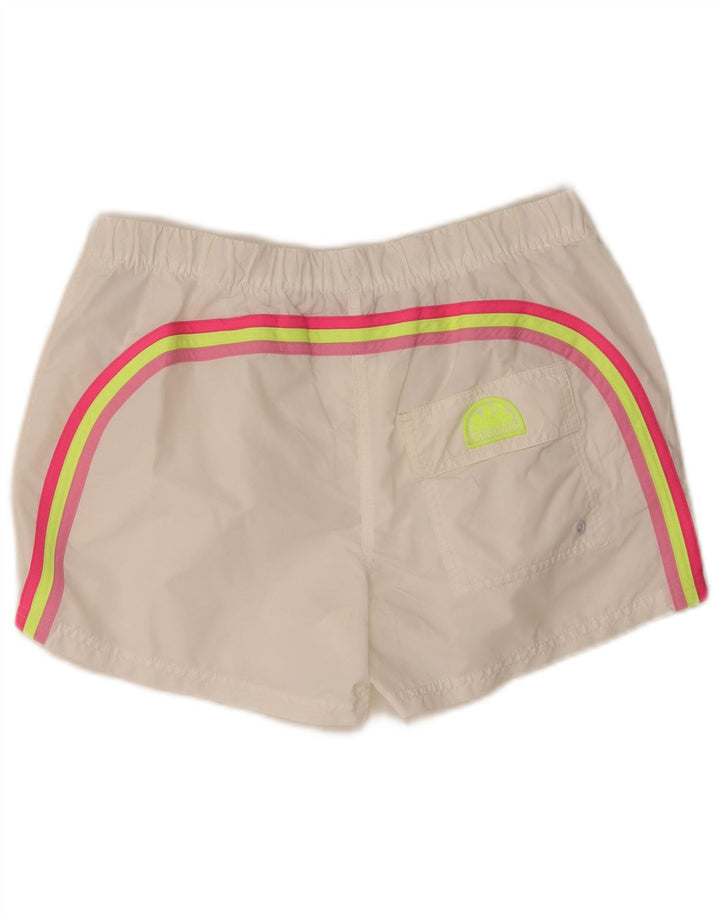 Pantaloncini da bagno da donna Sundek UK 16 grandi nylon bianco