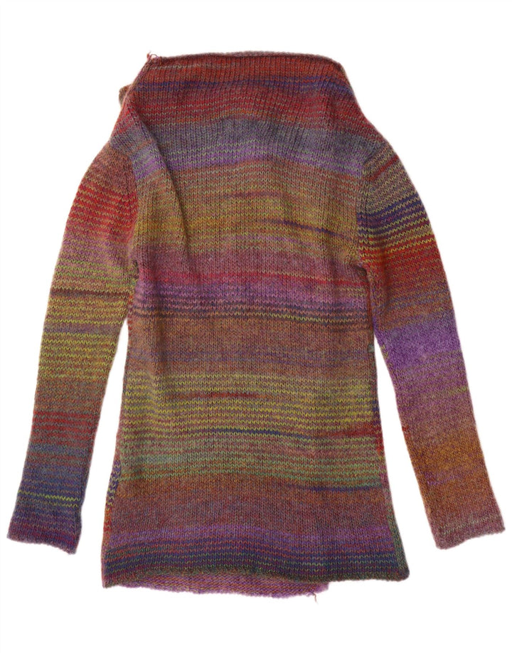 Maglione cardigan lungo da donna Marlboro Classics UK 14 medio multicolore