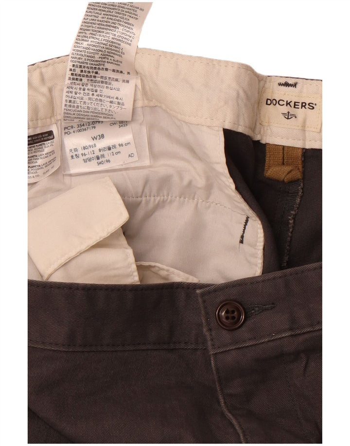 DOCKERS Pantaloncini cargo da uomo W38 XL Cotone grigio