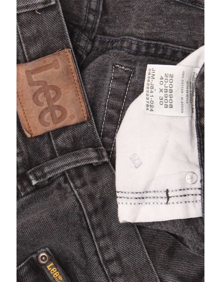 Jeans dritti Lee da uomo vestibilità regolare W40 L30 cotone nero