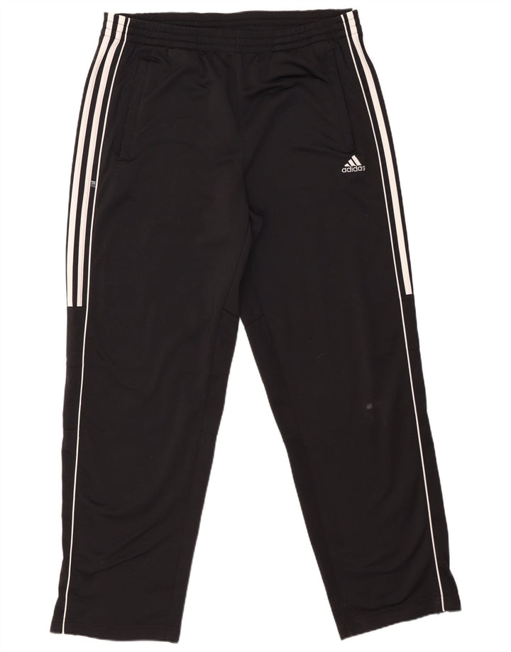 Pantaloni da tuta da uomo Adidas Large neri in poliestere
