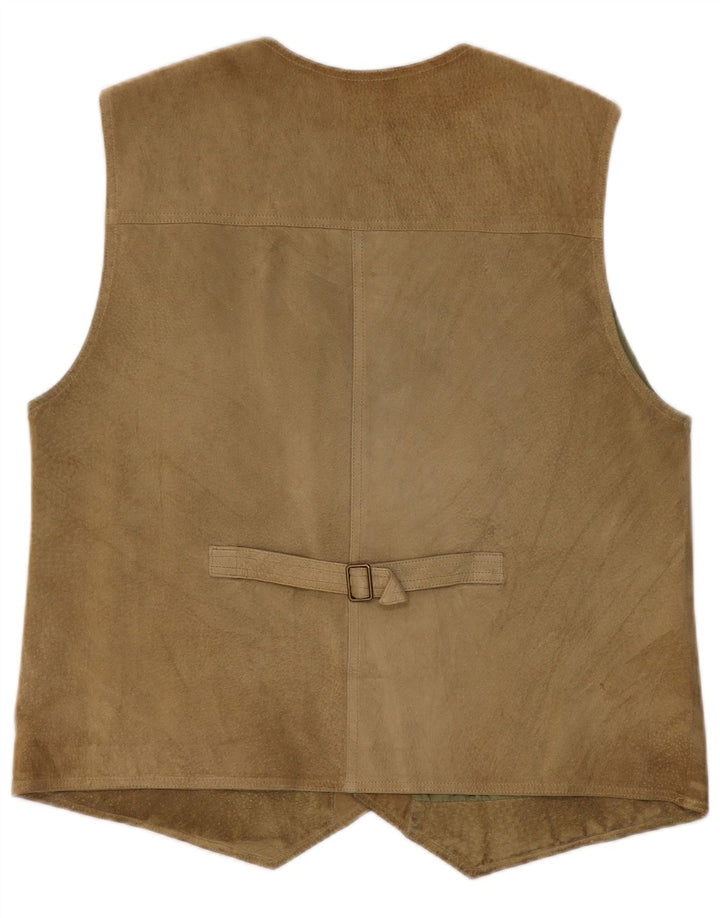 Gilet da uomo in pelle scamosciata Pionier medio kaki