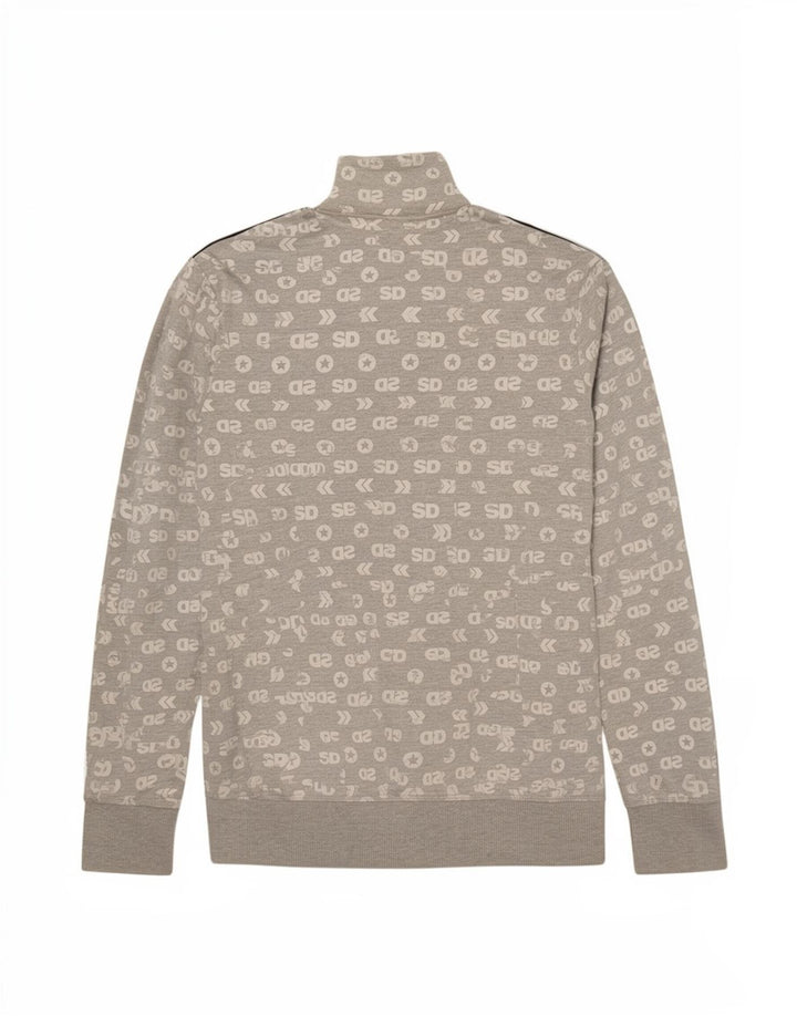 Giacca da ginnastica da donna con grafica Superdry UK 10 Small Cotone grigio