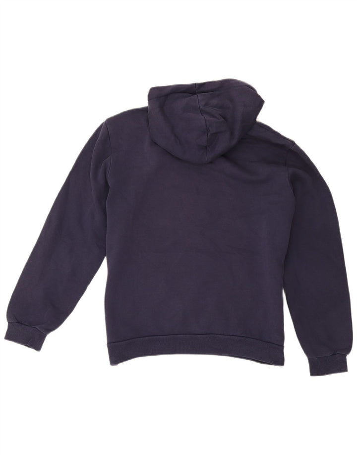 Felpa con cappuccio da uomo Puma media cotone blu navy
