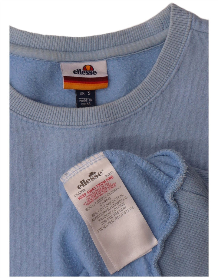 ELLESSE Mens Sweatshirt Jumper Small Blue Cotton