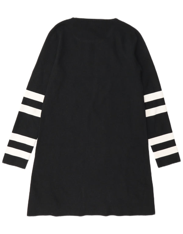 Maglione maglione da donna Zara UK 14 modal color block medio nero