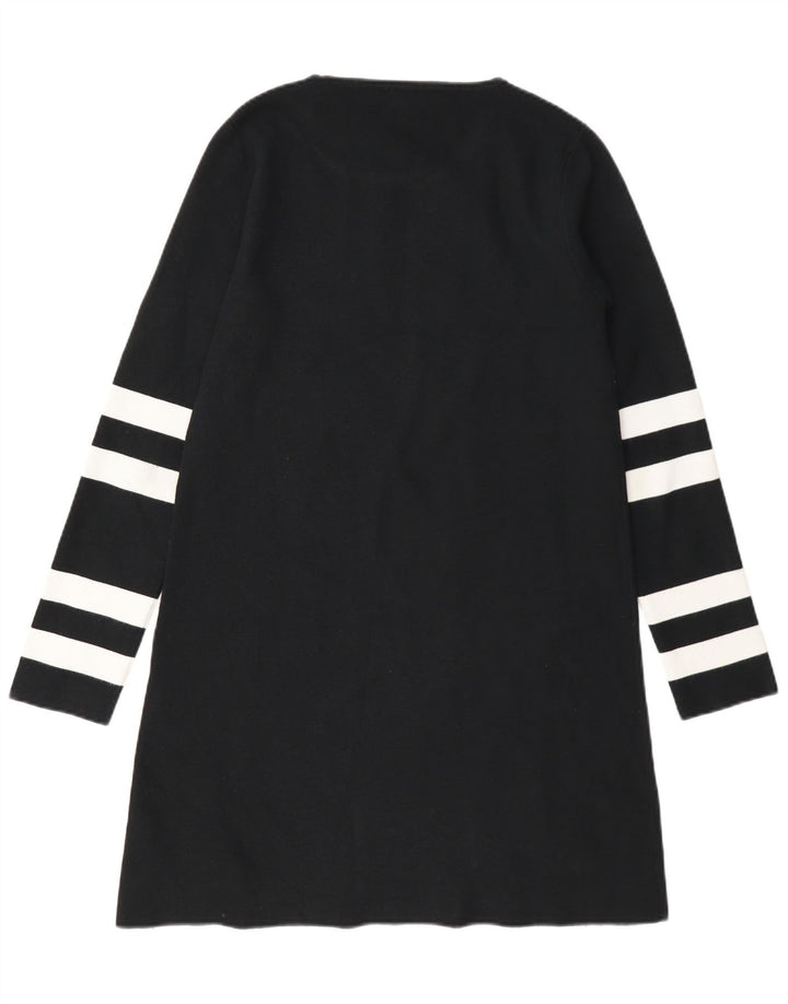 Maglione maglione da donna Zara UK 14 modal color block medio nero