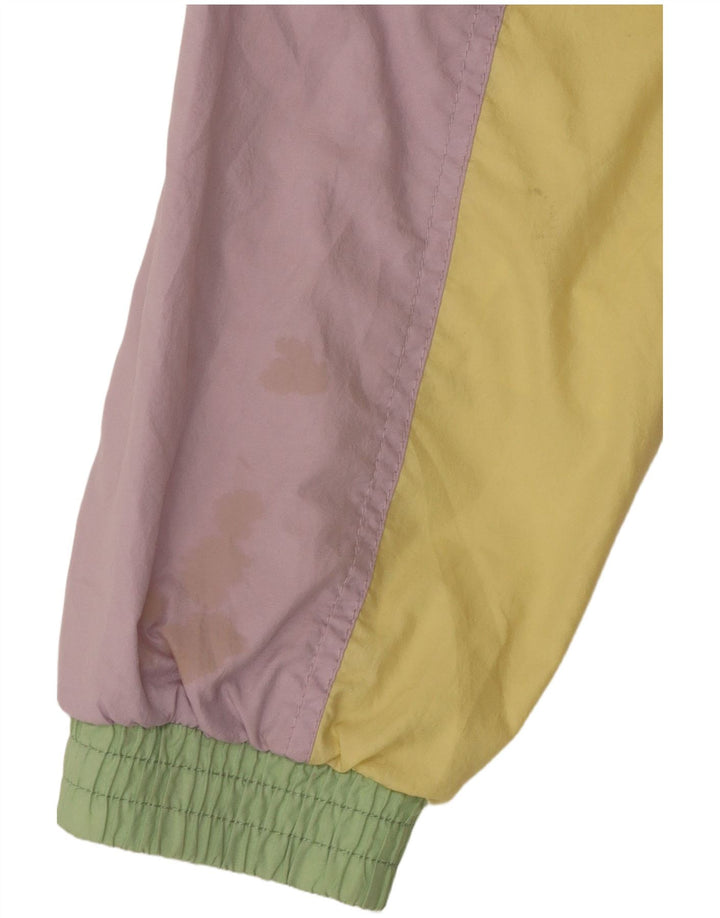 ELLESSE Giubbotto bomber oversize da donna UK 18 XL multicolore Colourblock