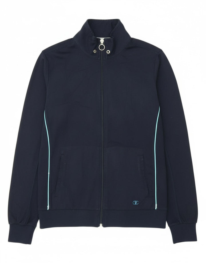 CHAMPION Womens Heritage Fit Tracksuit Top Jacket UK 14 Medium Navy Blue