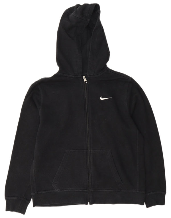 Felpa con cappuccio e zip Nike da ragazzo 13-14 anni XL in cotone nero