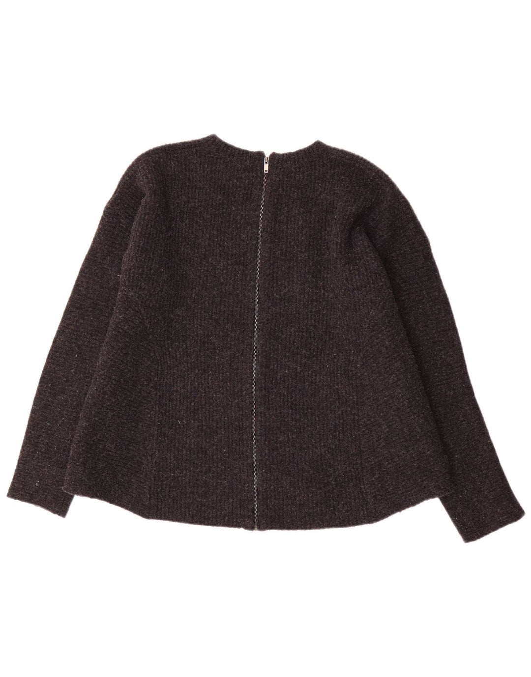 Maglione cardigan da donna Cos UK 16 grande lana grigia