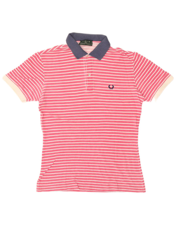 Polo da rugby da uomo Fred Perry XL a righe rosa