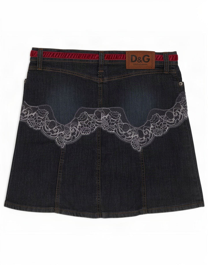 Dolce & Gabbana Gonna di jeans da donna IT 42 Media W28 Blu
