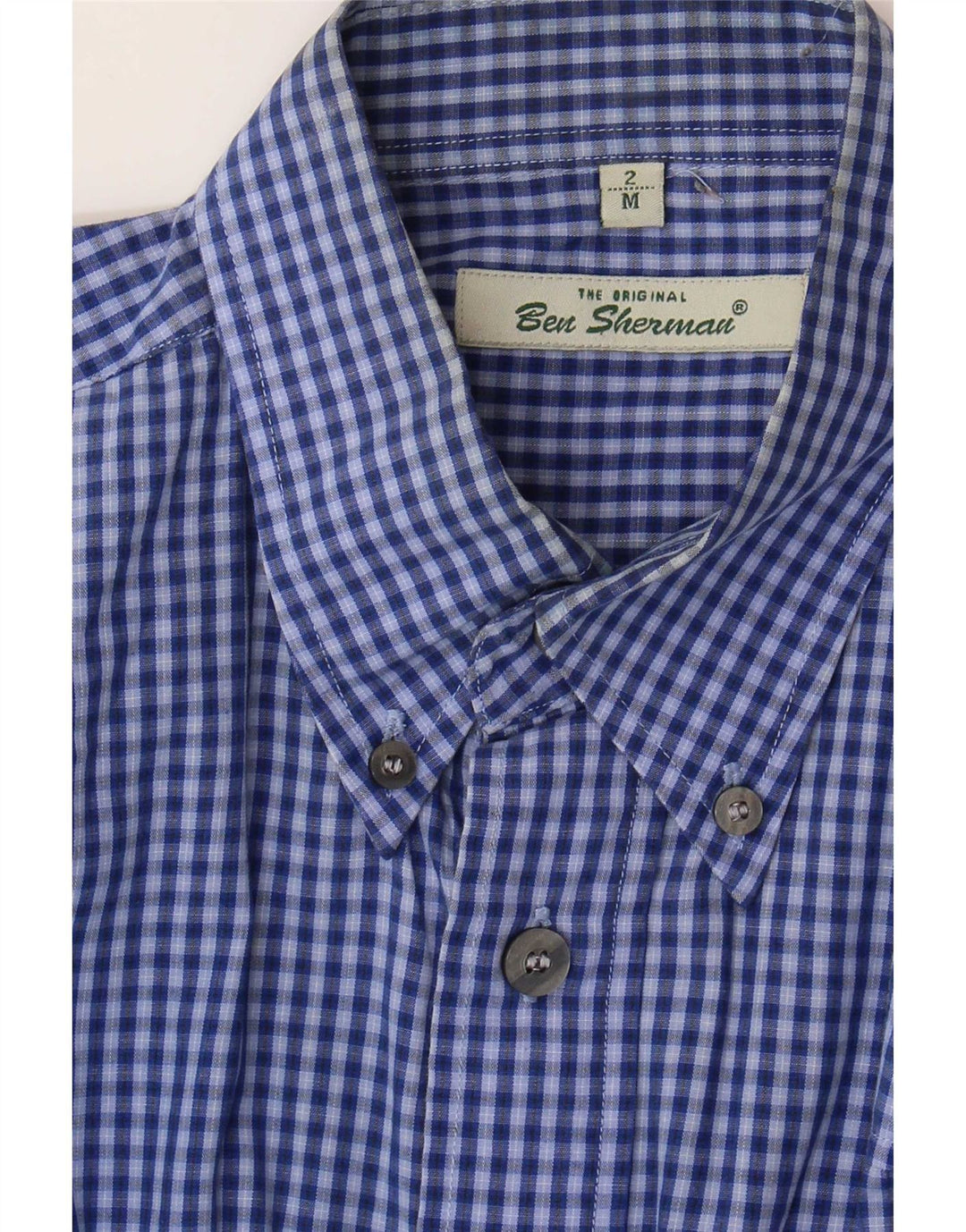 Camicia da uomo Ben Sherman a quadretti blu medio