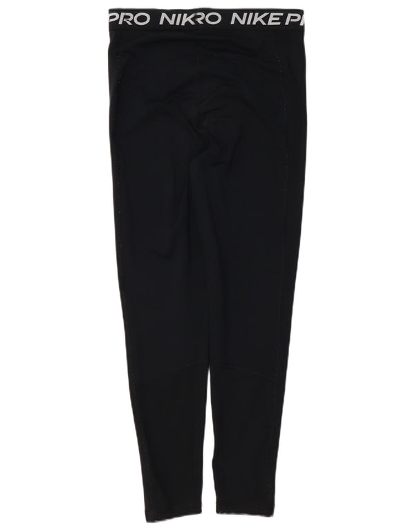Leggings grafici NIKE da donna Dri Fit UK 12 medio nero