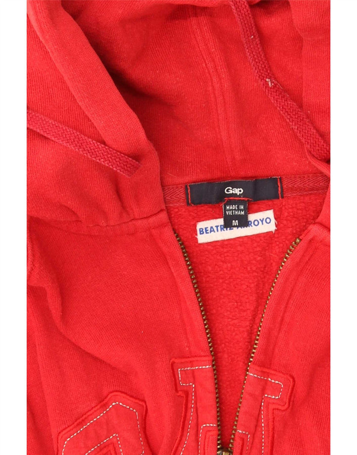 Maglione con cappuccio e zip grafica Gap per ragazzi 11-12 anni Rosso medio