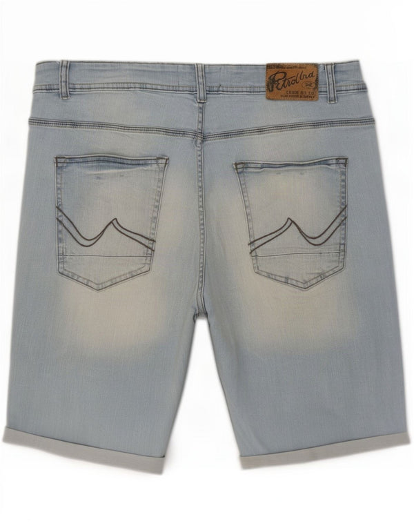 Petrol Industries Pantaloncini di jeans regolari da uomo Large W36 Blu