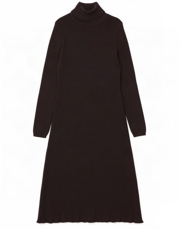 Abito maglione a maniche lunghe da donna Marks & Spencer UK 14 Large in viscosa nera