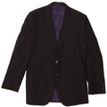 Giacca blazer lunga a 2 bottoni Marks & Spencer da uomo UK 40 lana nera media