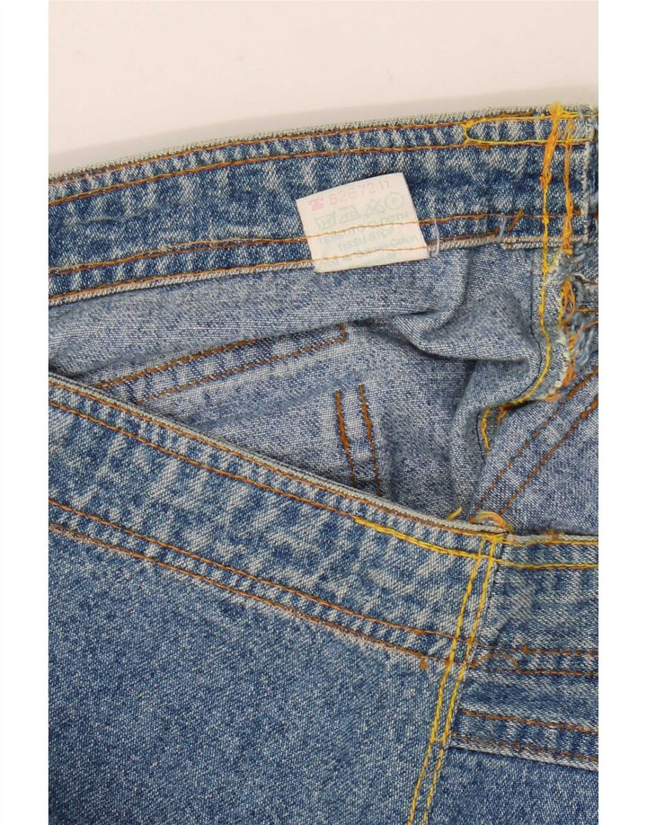 Gonna di jeans vintage da donna IT 46 grande W34 in cotone blu