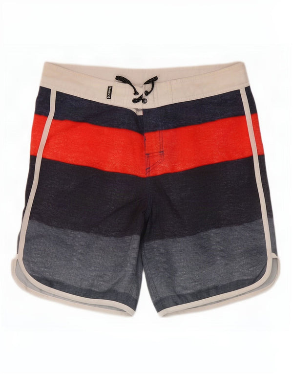 Pantaloncini da bagno da uomo Hurley medi W32 Poliestere color block grigio