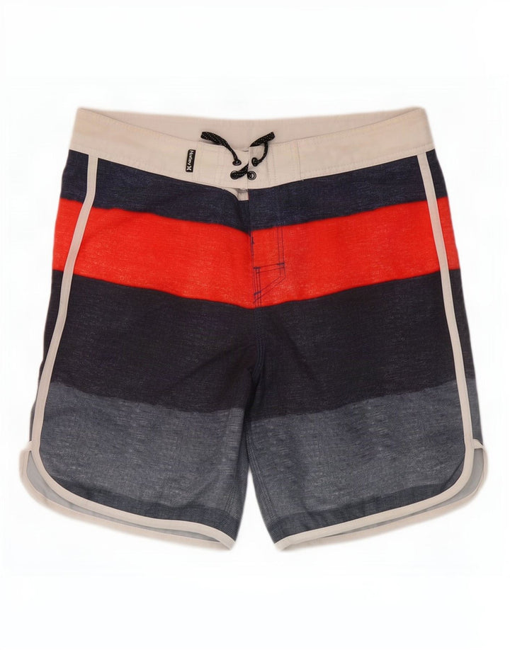 Pantaloncini da bagno da uomo Hurley medi W32 Poliestere color block grigio