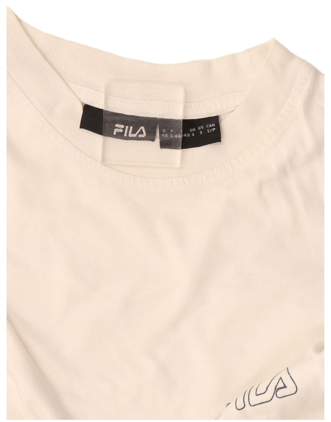 T-shirt Fila da uomo Top Small bianco sporco