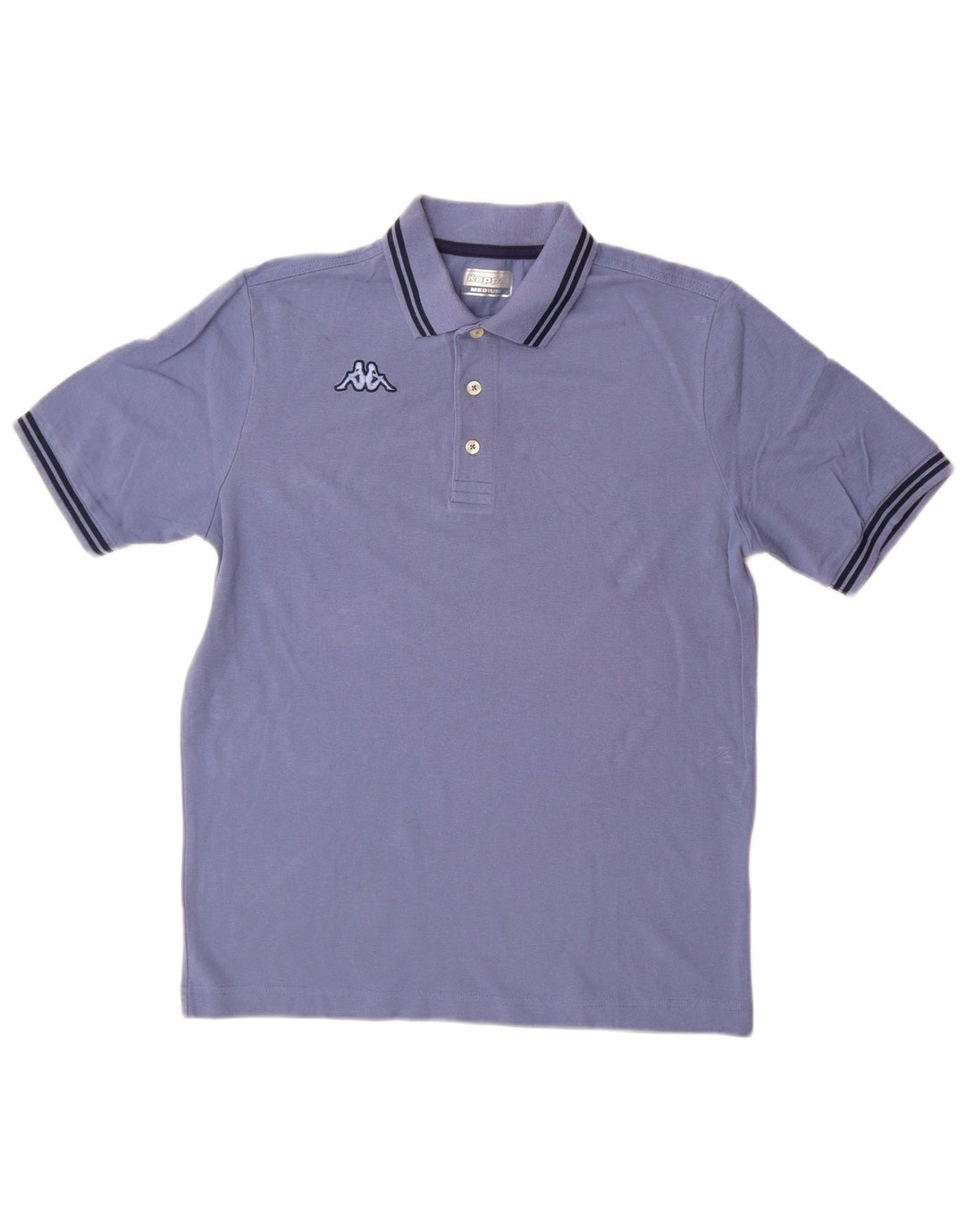 Polo Kappa Uomo Blu Medio in cotone