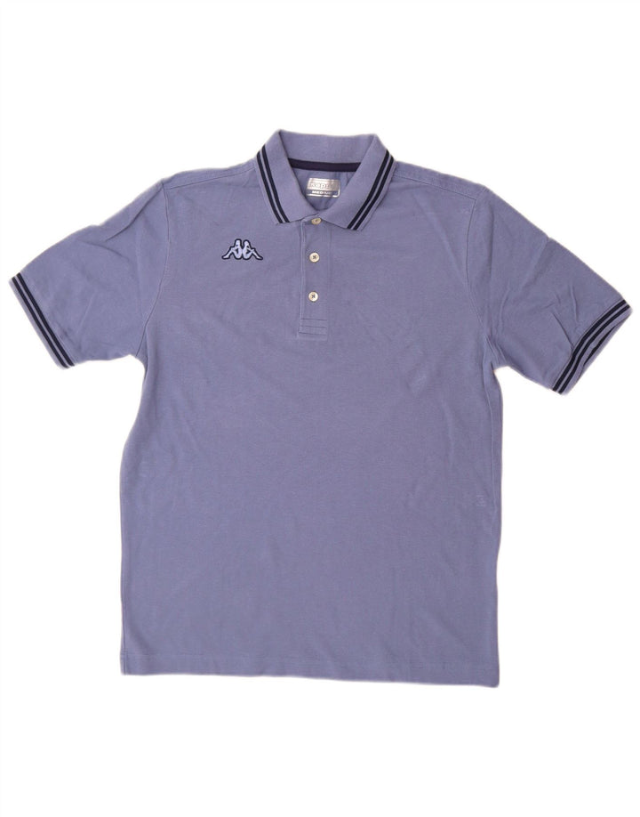 Polo Kappa Uomo Blu Medio in cotone