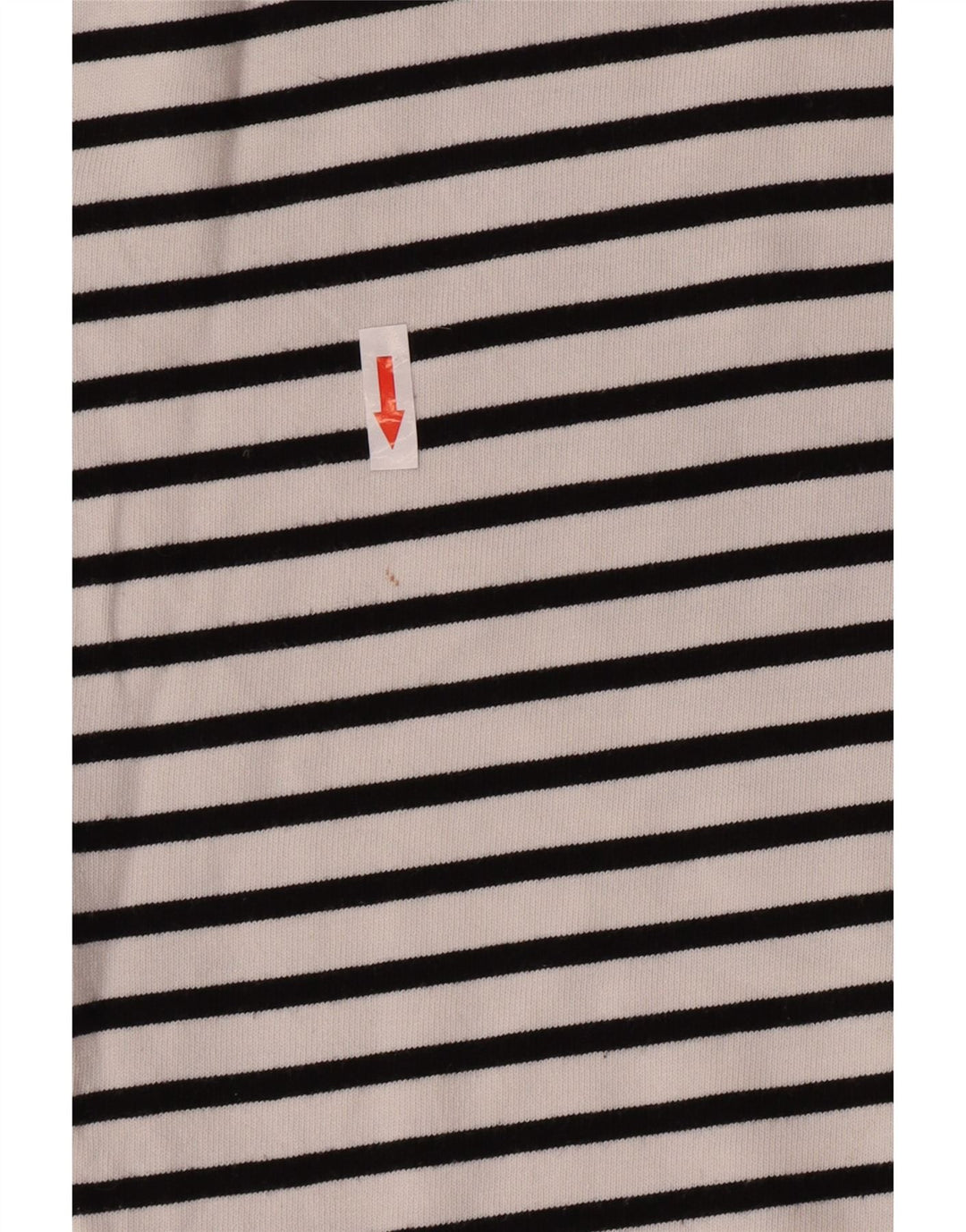 Top Zara da donna a maniche lunghe UK 10 piccolo cotone a righe bianche