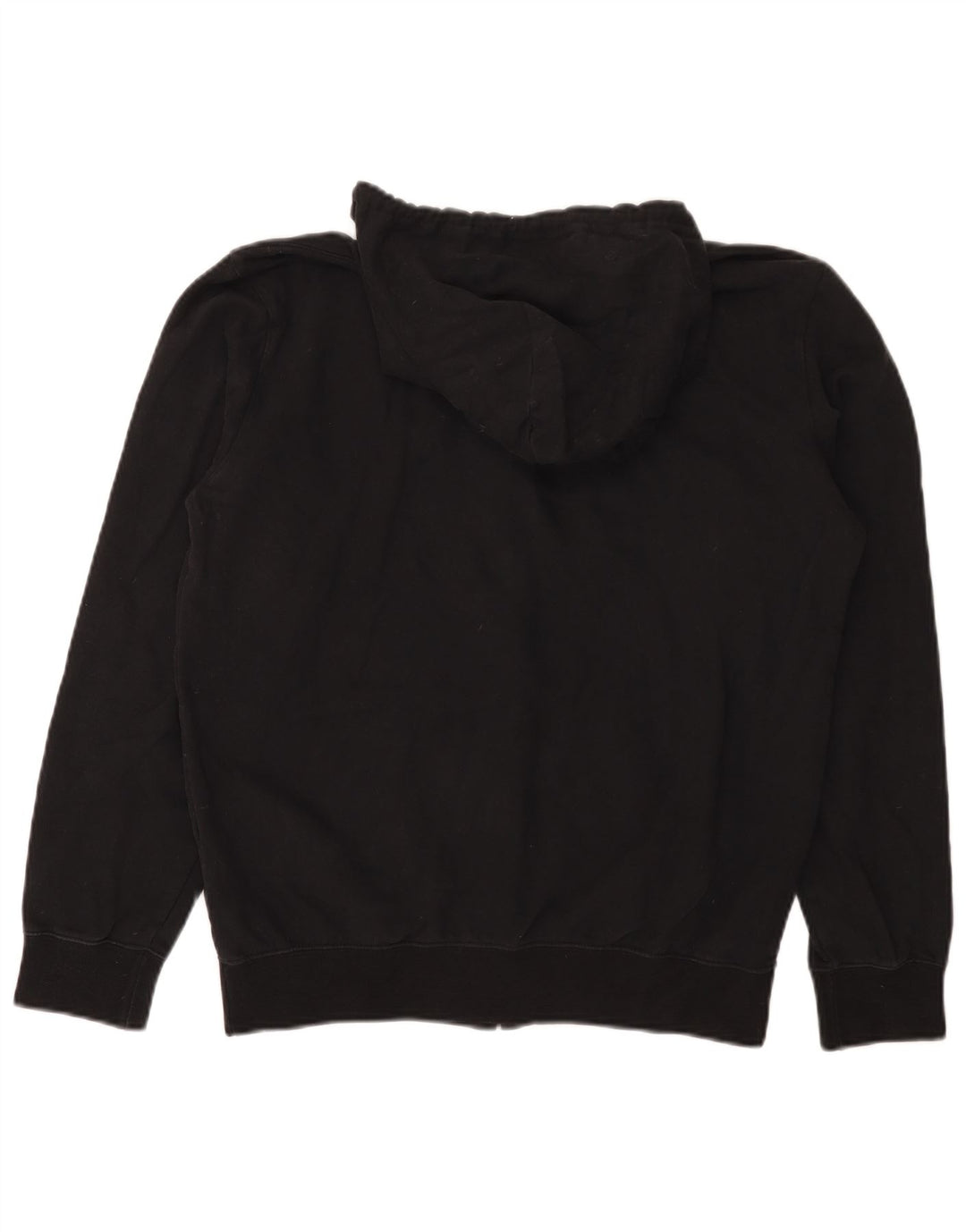 Maglione con cappuccio e zip grafica da uomo Champion in cotone nero medio