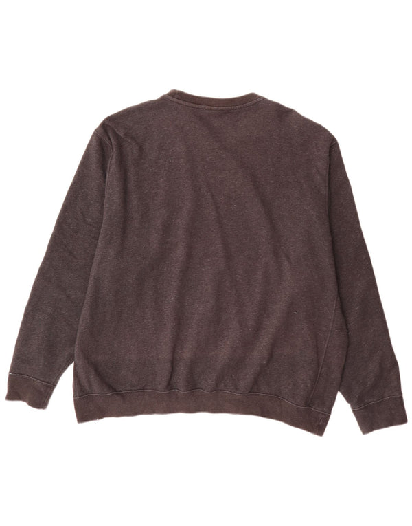 Felpa Nike Uomo Maglione 2XL Cotone Grigio