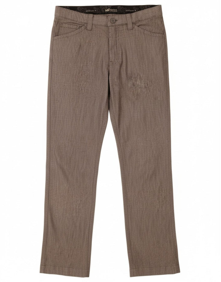 Pantaloni casual dritti da donna Lee US 6 medi W28 L30 cotone grigio
