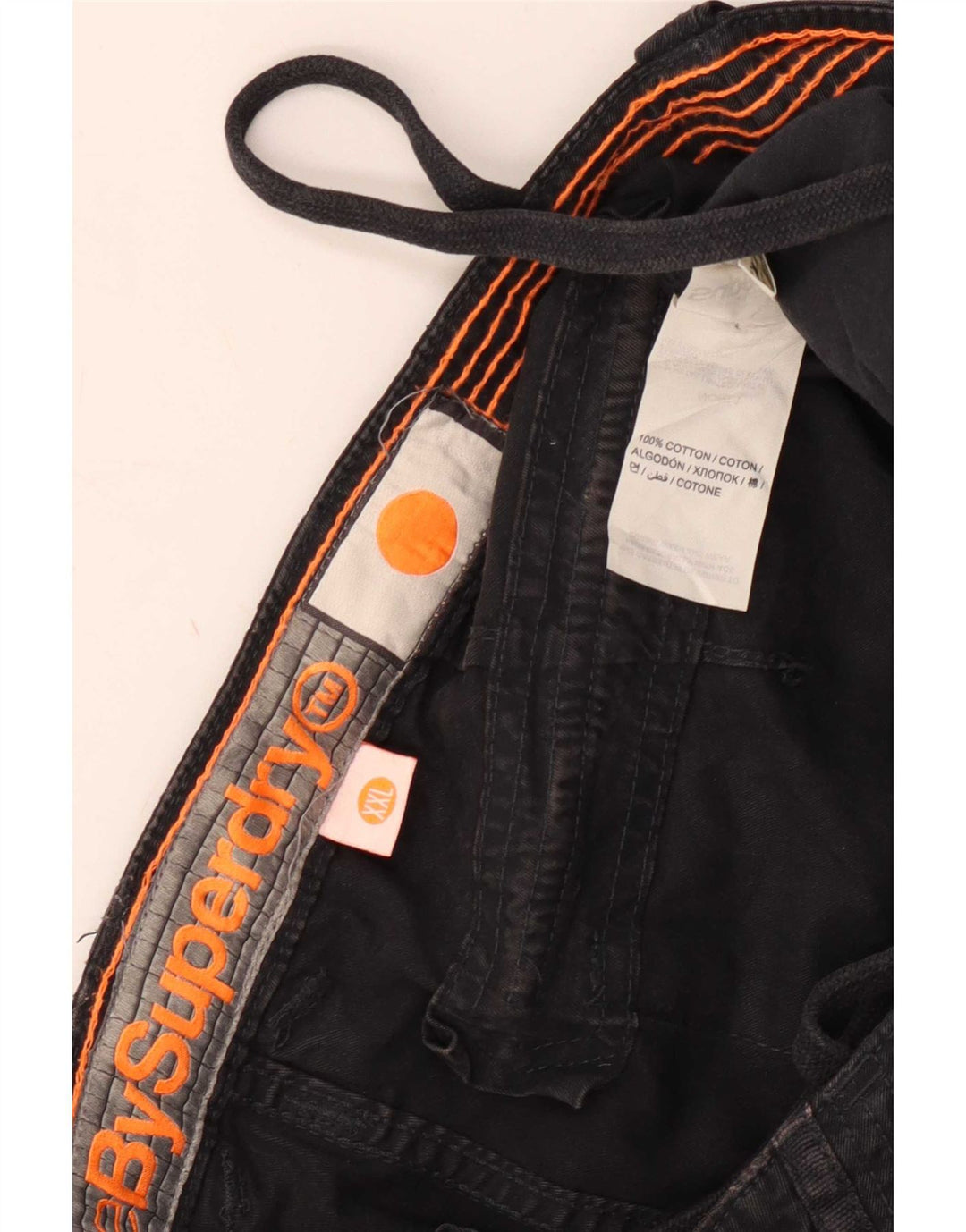 Pantaloncini cargo da uomo Superdry 2XL W38 cotone nero