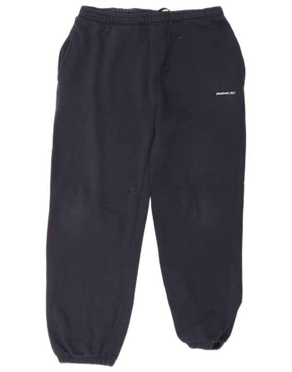 Pantaloni da tuta da uomo Reebok Joggers EU 40 Large Blu Navy Cotone
