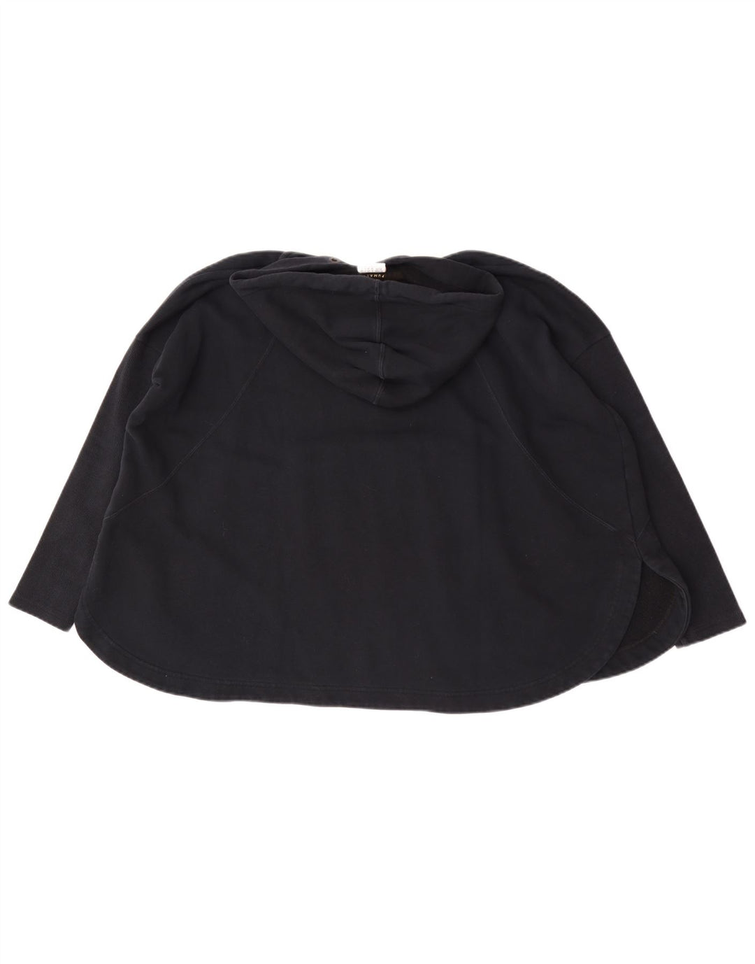 Felpa con cappuccio oversize da donna Puma UK 8 Small in cotone nero