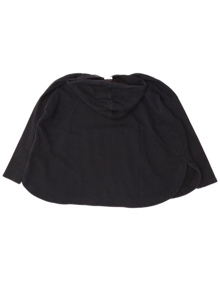 Felpa con cappuccio oversize da donna Puma UK 8 Small in cotone nero